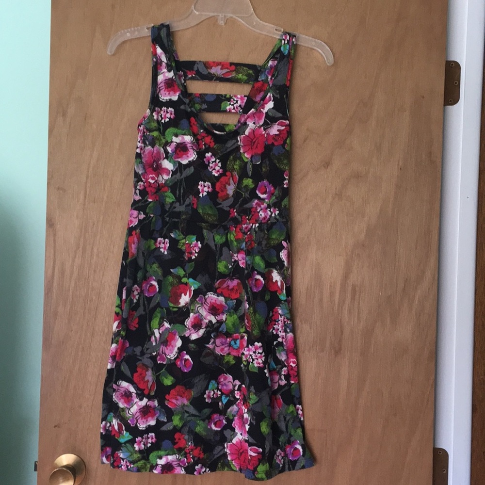 Floral print cotton sundress